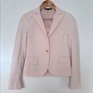 Theory Pink Tailored Blazer with Notched Lapels